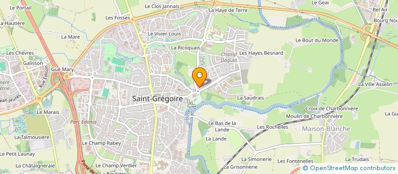 localisation de l'entreprise MADAME MARIE-ANGE SEYMOUR  SAINT-GREGOIRE