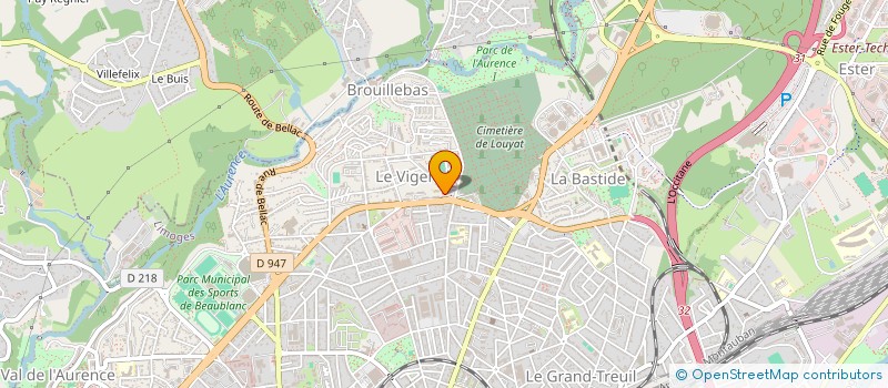 localisation de l'entreprise MADAME MARIE-ANGE SINAMA VALLIAMEE  LIMOGES