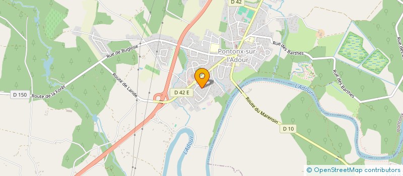 localisation de l'entreprise MADAME MARIE-ANGE URBAN  PONTONX-SUR-L ADOUR