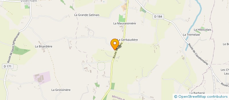 localisation de l'entreprise MADAME MARIE-ANGE VAUFLEURY  ROMAGNY FONTENAY