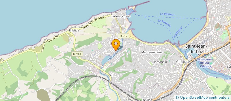 localisation de l'entreprise MADAME MARIE ANGE VERVEUR  URRUGNE