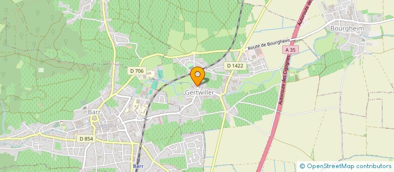 localisation de l'entreprise MADAME MARIE-ANGE VETTER  GERTWILLER