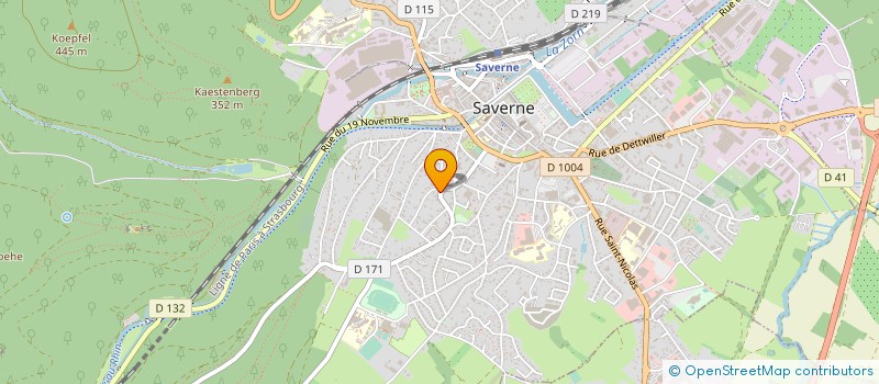 localisation de l'entreprise MADAME MARIE ANGELE KLEIN  SAVERNE