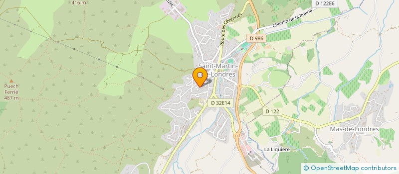 localisation de l'entreprise MADAME MARIE-ANGELE MARTINEZ  SAINT-MARTIN-DE-LONDRES