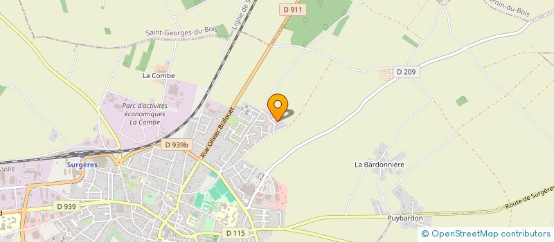 localisation de l'entreprise MADAME MARIE ANGELES  SURGERES