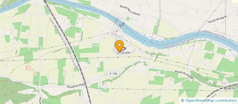 localisation de l'entreprise MADAME MARIE-ANGELINE KULIGA  CHATEAUNEUF-SUR-ISERE