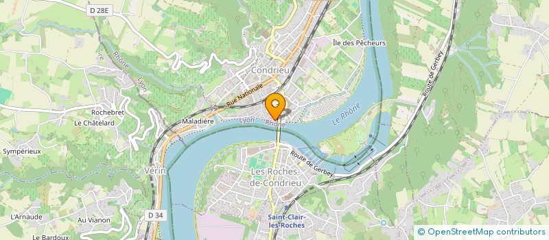 localisation de l'entreprise MADAME MARIE-ANGELIQUE BAILLET  CONDRIEU