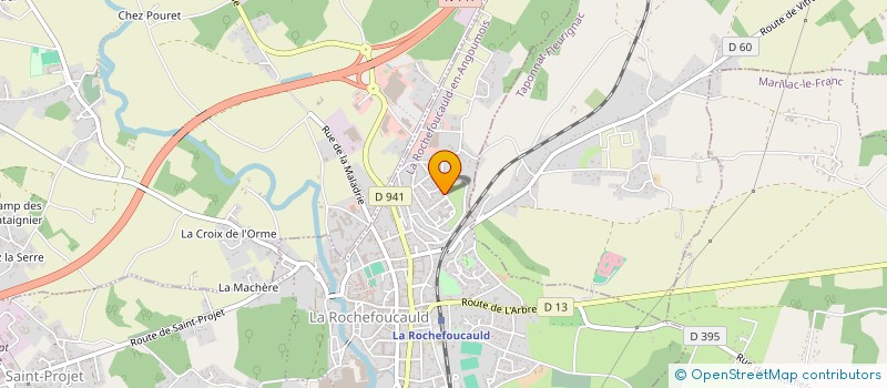 localisation de l'entreprise MADAME MARIE ANGELIQUE DELARA à LA ROCHEFOUCAULD-EN-ANGOUMOIS