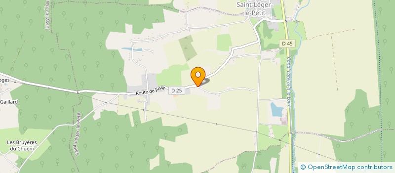 localisation de l'entreprise MADAME MARIE ANGEVIN  SAINT-LEGER-LE-PETIT