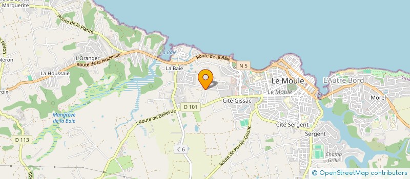 localisation de l'entreprise MADAME MARIE ANNA PRAXO à LE MOULE