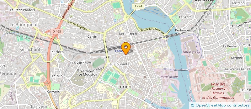 localisation de l'entreprise MADAME MARIE-ANNE ALLAIN  LORIENT