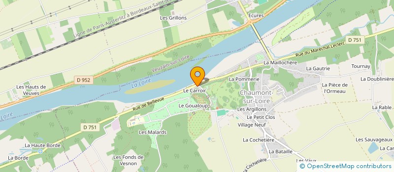 localisation de l'entreprise MADAME MARIE-ANNE AUGER  CHAUMONT-SUR-LOIRE