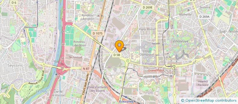 localisation de l'entreprise MADAME MARIE-ANNE BAGNERES  GRENOBLE