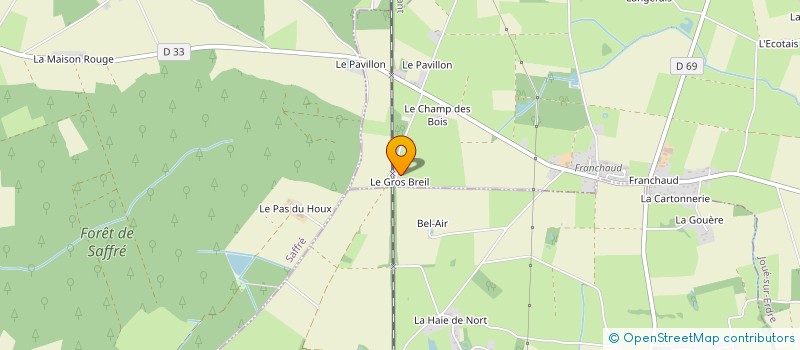 localisation de l'entreprise MADAME MARIE-ANNE BRANCHEREAU à JOUE-SUR-ERDRE