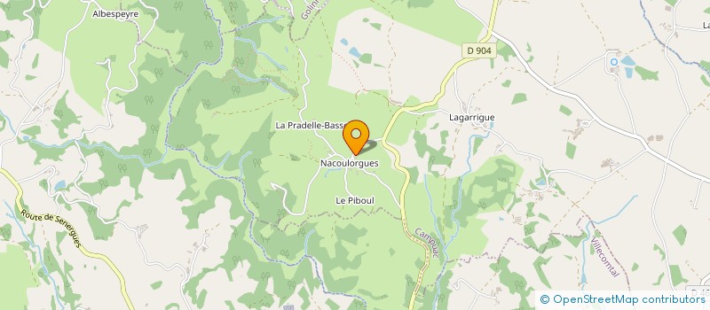 localisation de l'entreprise MADAME MARIE-ANNE CAMPERGUE  CAMPUAC