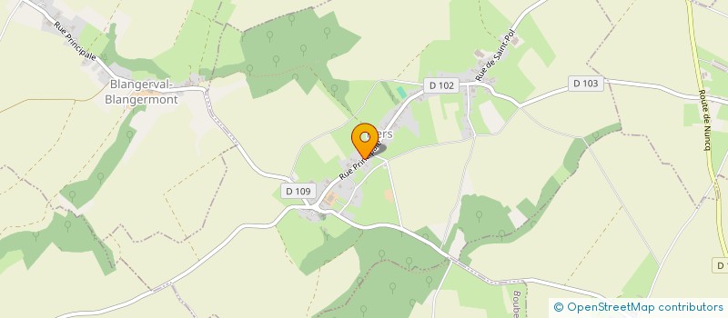 localisation de l'entreprise MADAME MARIE ANNE CANESSON  BLANGERVAL-BLANGERMONT