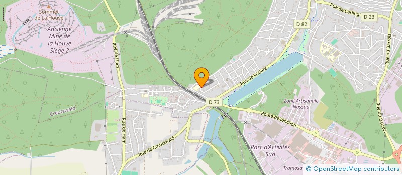 localisation de l'entreprise MADAME MARIE-ANNE CHAMPLON  CREUTZWALD