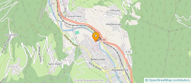 localisation de l'entreprise MADAME MARIE-ANNE CHEVASSU  GRAND-AIGUEBLANCHE