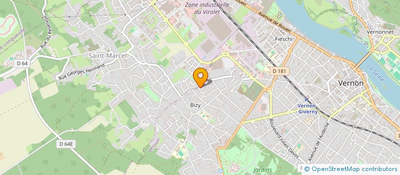 localisation de l'entreprise MADAME MARIE ANNE CHOBY  VERNON