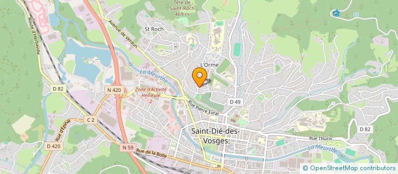 localisation de l'entreprise MADAME MARIE ANNE CHRIST à SAINT-DIE-DES-VOSGES