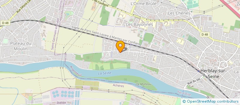 localisation de l'entreprise MADAME MARIE ANNE COQUILLET  HERBLAY-SUR-SEINE