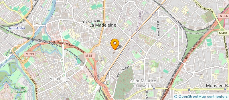 localisation de l'entreprise MADAME MARIE-ANNE DECROOCQ à LA MADELEINE