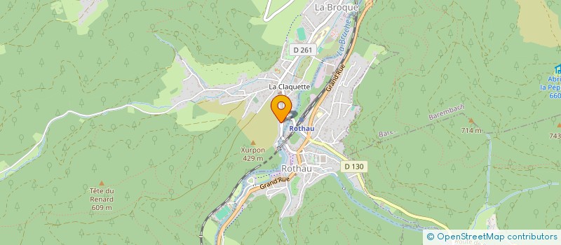 localisation de l'entreprise MADAME MARIE-ANNE DESCHAMPS  LA BROQUE