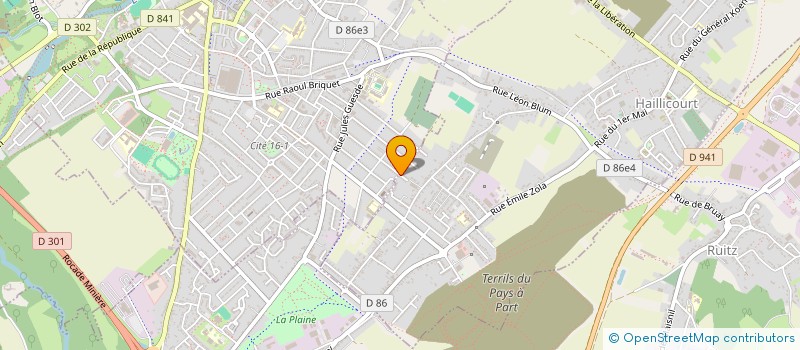 localisation de l'entreprise MADAME MARIE-ANNE DEVASSINE  HAILLICOURT