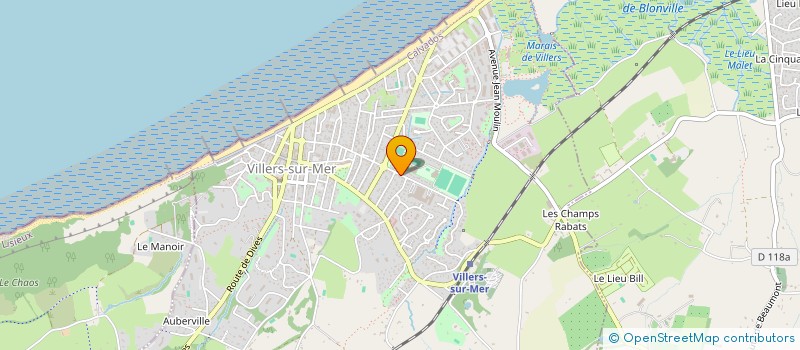 localisation de l'entreprise MADAME MARIE-ANNE GABREAU  VILLERS-SUR-MER