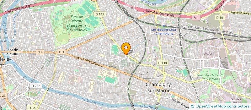 localisation de l'entreprise MADAME MARIE ANNE GERALDINE  CHAMPIGNY-SUR-MARNE