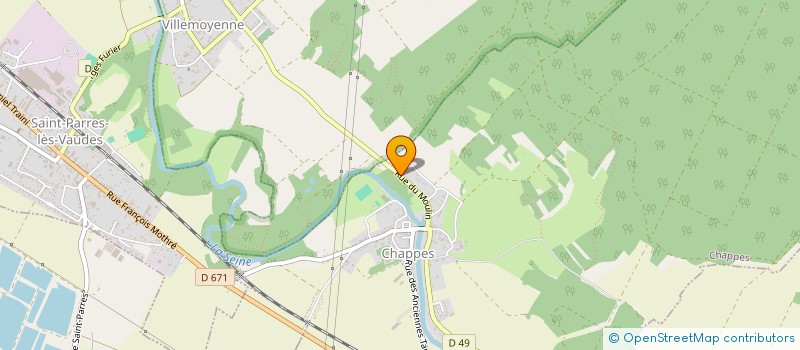 localisation de l'entreprise MADAME MARIE ANNE GERIN SERRA  CHAPPES