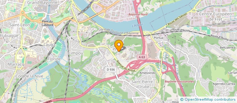 localisation de l'entreprise MADAME MARIE-ANNE HAUGOMAT  BAYONNE