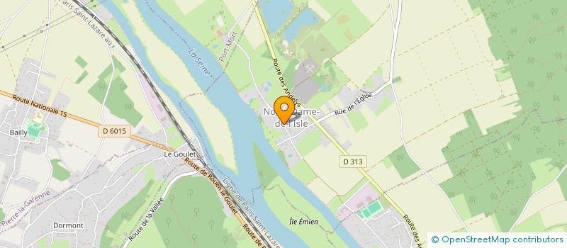 localisation de l'entreprise MADAME MARIE ANNE LAETITIA DEREUX  NOTRE-DAME-DE-L'ISLE