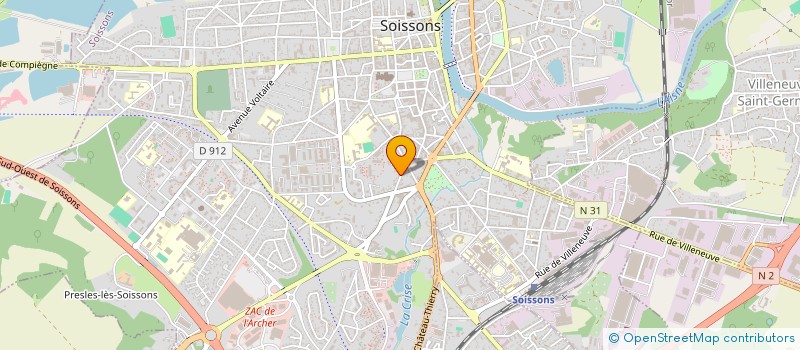 localisation de l'entreprise MADAME MARIE-ANNE LECLERC à SOISSONS