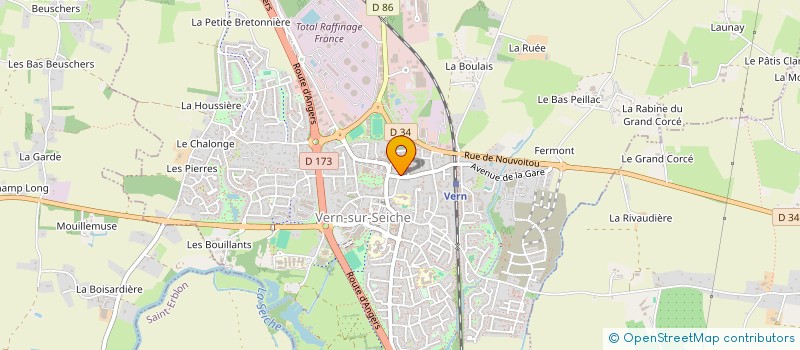 localisation de l'entreprise MADAME MARIE-ANNE MERCIER  VERN-SUR-SEICHE