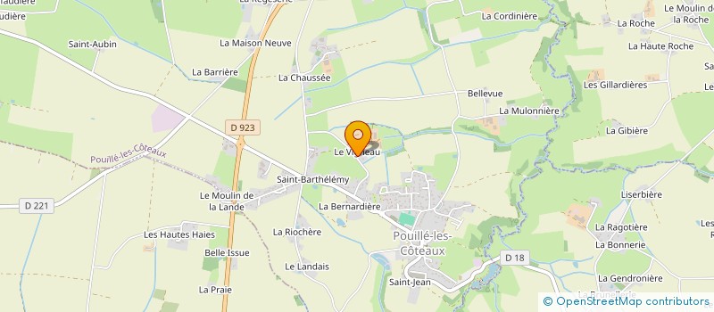 localisation de l'entreprise MADAME MARIE ANNE MOINARD  POUILLE-LES-COTEAUX