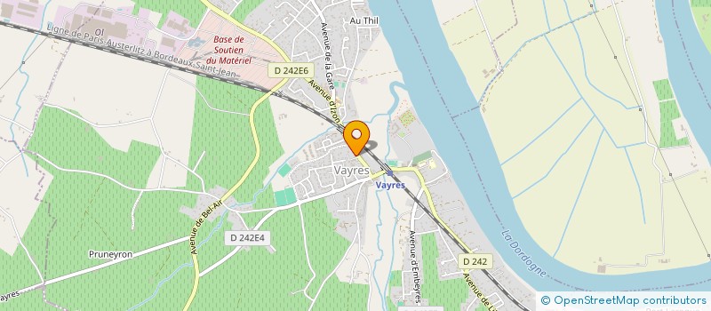 localisation de l'entreprise MADAME MARIE-ANNE MONIQUE LABEDADE  VAYRES