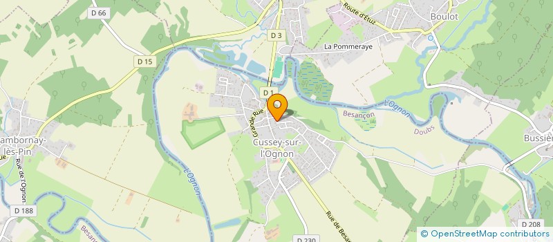 localisation de l'entreprise MADAME MARIE-ANNE MORVAN  CUSSEY-SUR-L'OGNON