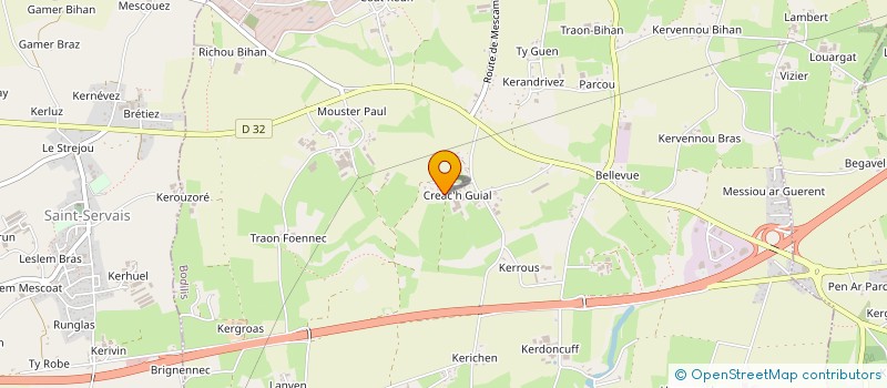 localisation de l'entreprise MADAME MARIE-ANNE MOYSAN  BODILIS