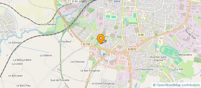 localisation de l'entreprise MADAME MARIE-ANNE ORHANT  VITRE