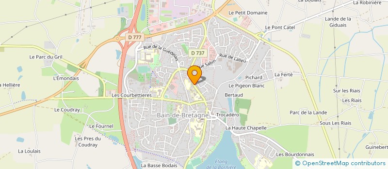 localisation de l'entreprise MADAME MARIE-ANNE PELERBE à BAIN-DE-BRETAGNE