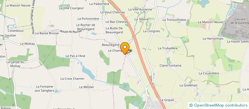 localisation de l'entreprise MADAME MARIE-ANNE POTIER  LA CHAPELLE-CHAUSSEE