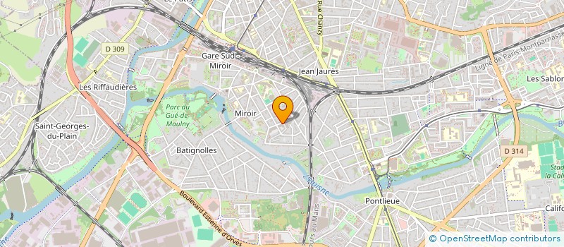 localisation de l'entreprise MADAME MARIE ANNE POULIQUEN à LE MANS