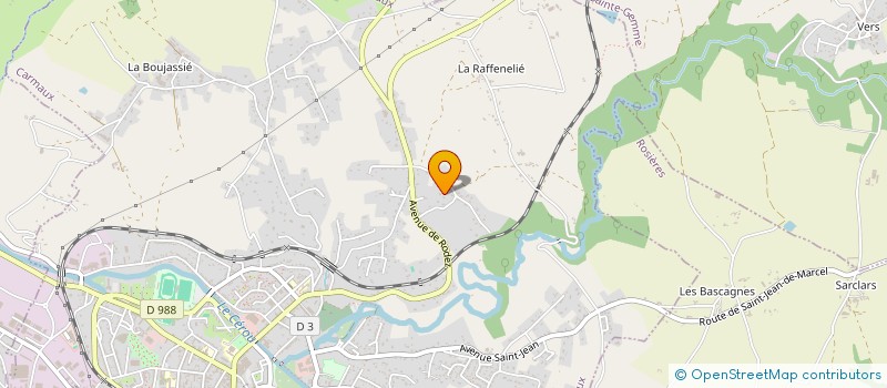 localisation de l'entreprise MADAME MARIE-ANNE RIBEYROLLES  CARMAUX