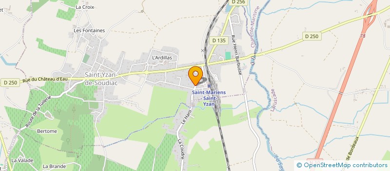 localisation de l'entreprise MADAME MARIE ANNE RIVIERE  SAINT-YZAN-DE-SOUDIAC