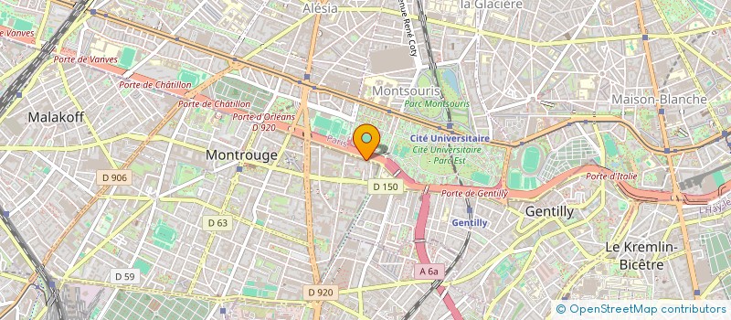 localisation de l'entreprise MADAME MARIE-ANNE THOMAS  MONTROUGE