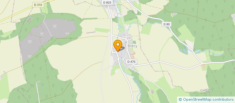 localisation de l'entreprise MADAME MARIE-ANNE WATEAU  BRECY