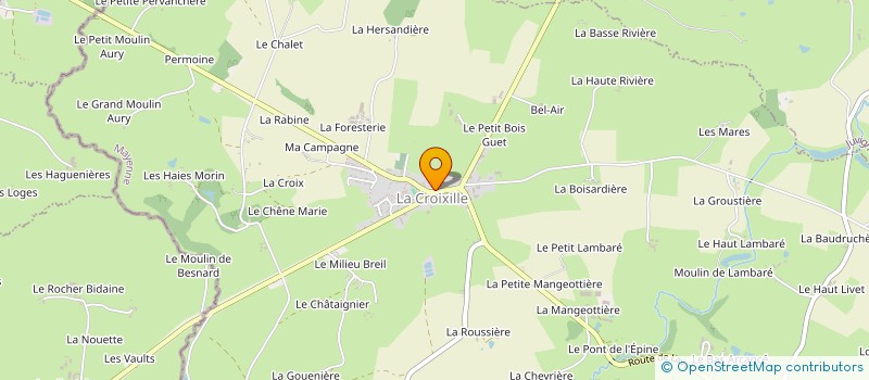 localisation de l'entreprise MADAME MARIE-ANNETTE BERTRON  LA CROIXILLE