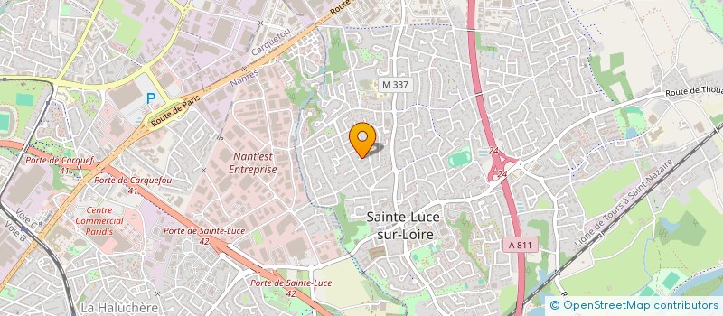 localisation de l'entreprise MADAME MARIE ANNICK AGUESSE  SAINTE-LUCE-SUR-LOIRE