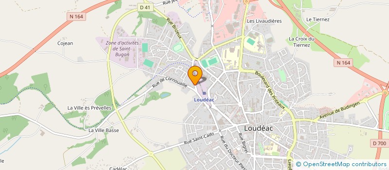 localisation de l'entreprise MADAME MARIE-ANNICK ANDRIEUX à LOUDEAC